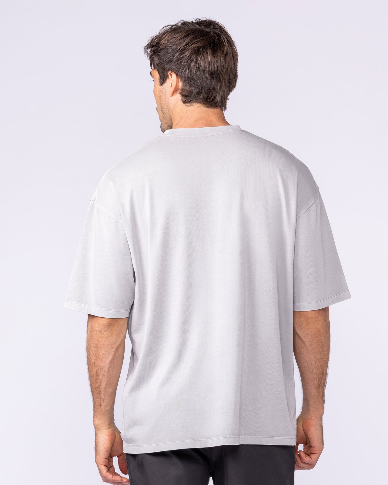 Spartan Oversized Vintage Tee - Washed Quiet Grey-T-Shirts-XS-1125182WQUTGRY-XS-MNAPPRL47729-4-Muscle Nation