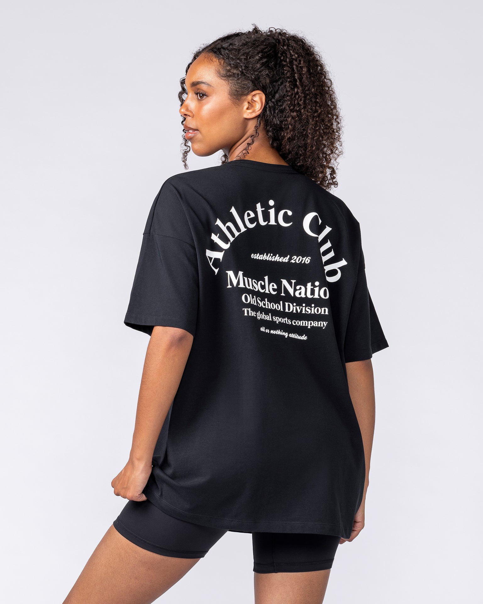 Sports Division Oversized Tee - Black