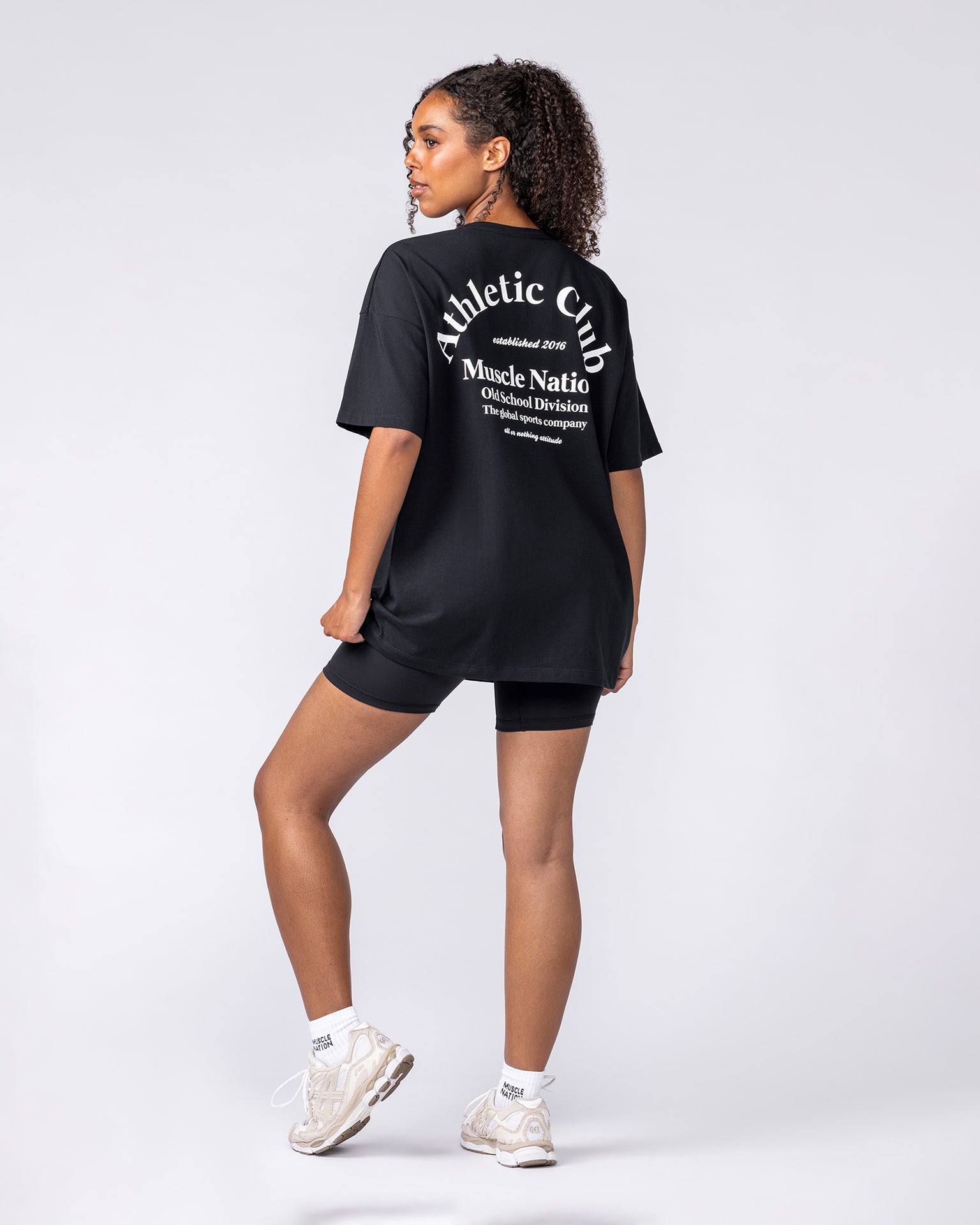Sports Division Oversized Tee - Black