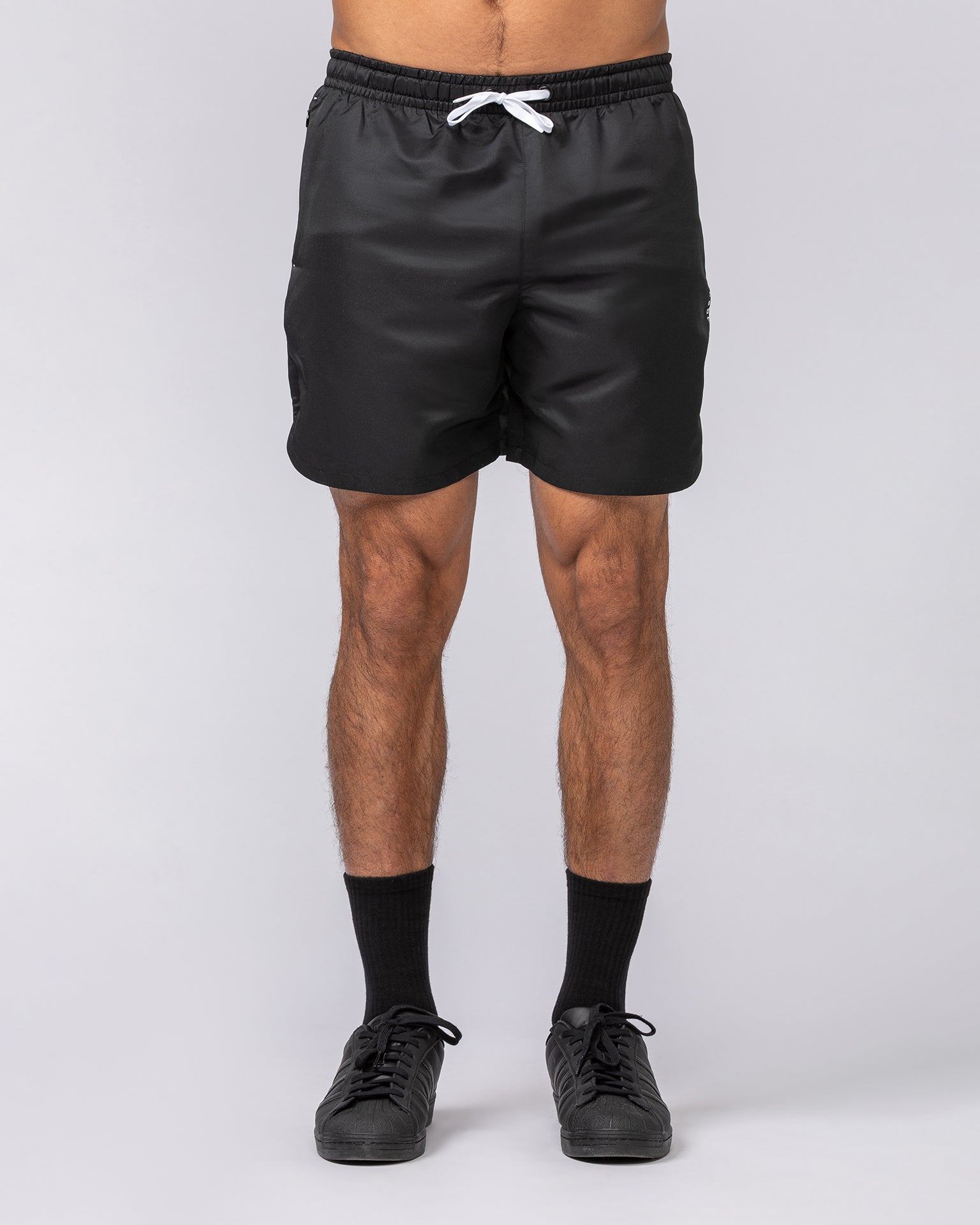 Standard Shorts - Black-Shorts-S-112437BLK-S-MNAPPRL35424-2-Muscle Nation