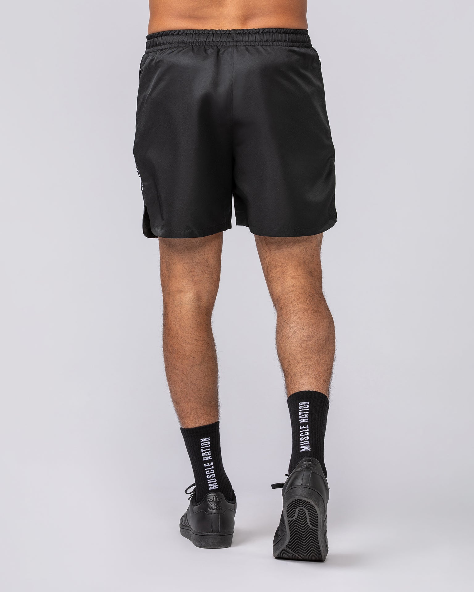 Standard Shorts - Black-Shorts-S-112437BLK-S-MNAPPRL35424-4-Muscle Nation