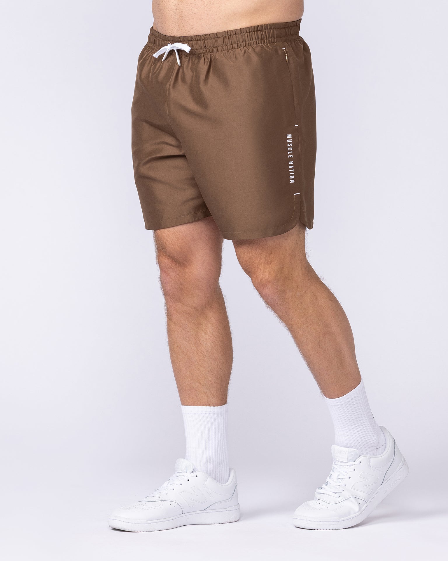 Standard Shorts - Hazelnut-Shorts-S-1125150HZLNT-S-MNAPPRL47765-4-Muscle Nation