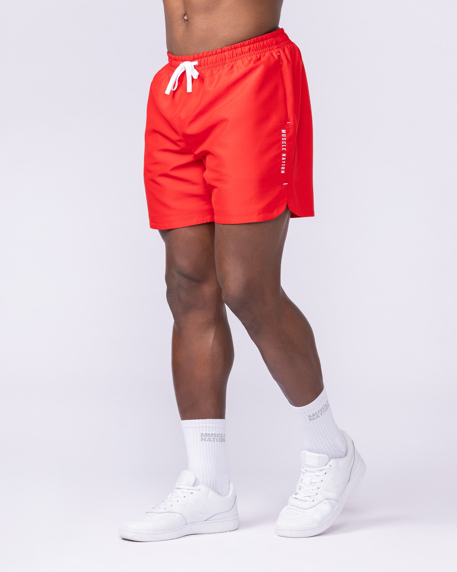 Standard Shorts - Red-Shorts-S-1125150RED-S-MNAPPRL47751-3-Muscle Nation