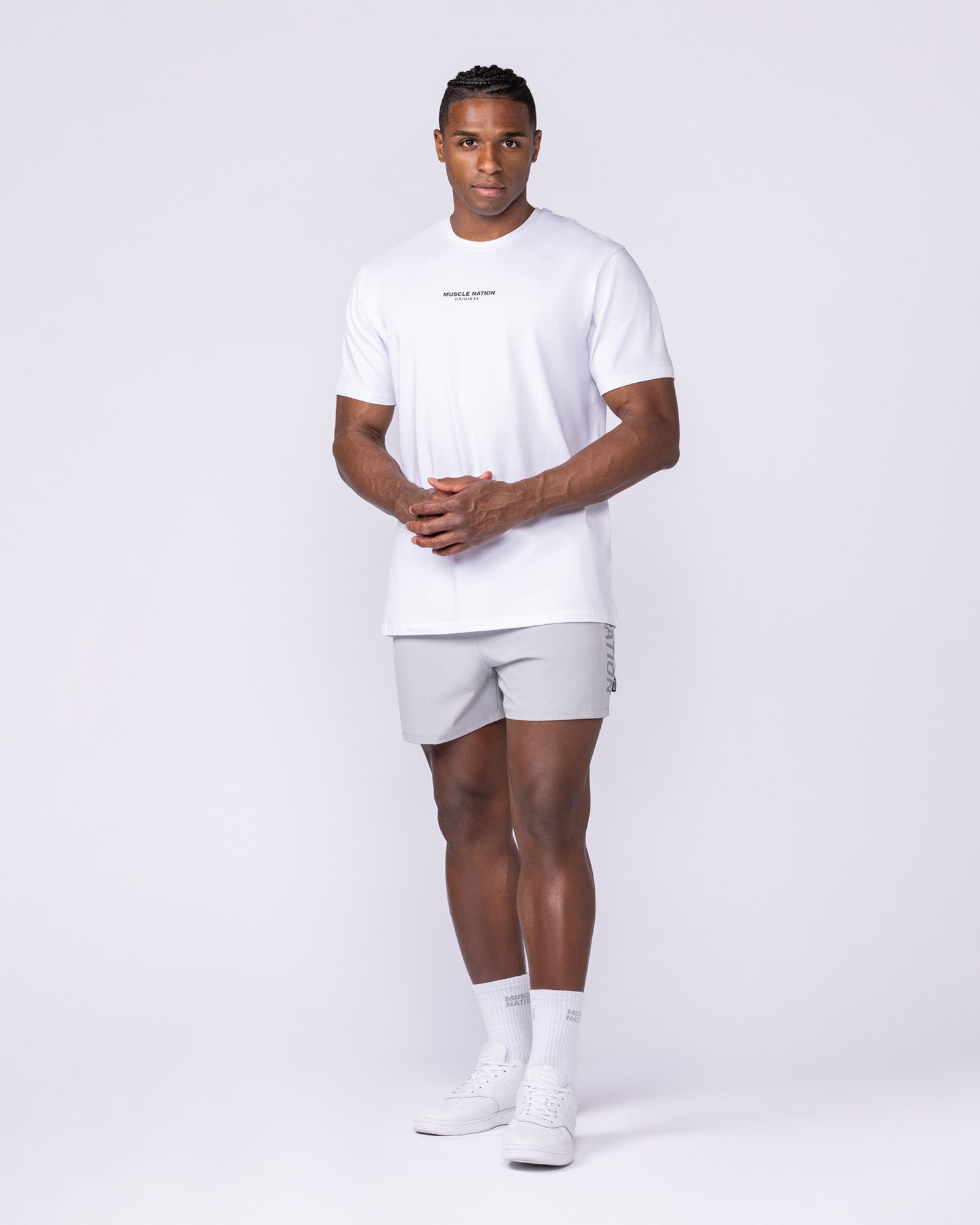 Staple Condition Tee - White-T-Shirts-S-112561WHT-S-MNAPPRL44651-6-Muscle Nation