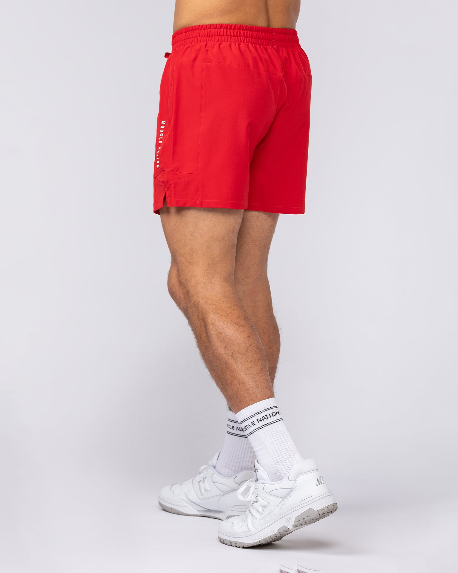 Streamline Training 3" Shorts - Urban Red-Shorts-S-082529URBRD-S-MNAPPRL43371-5-Muscle Nation
