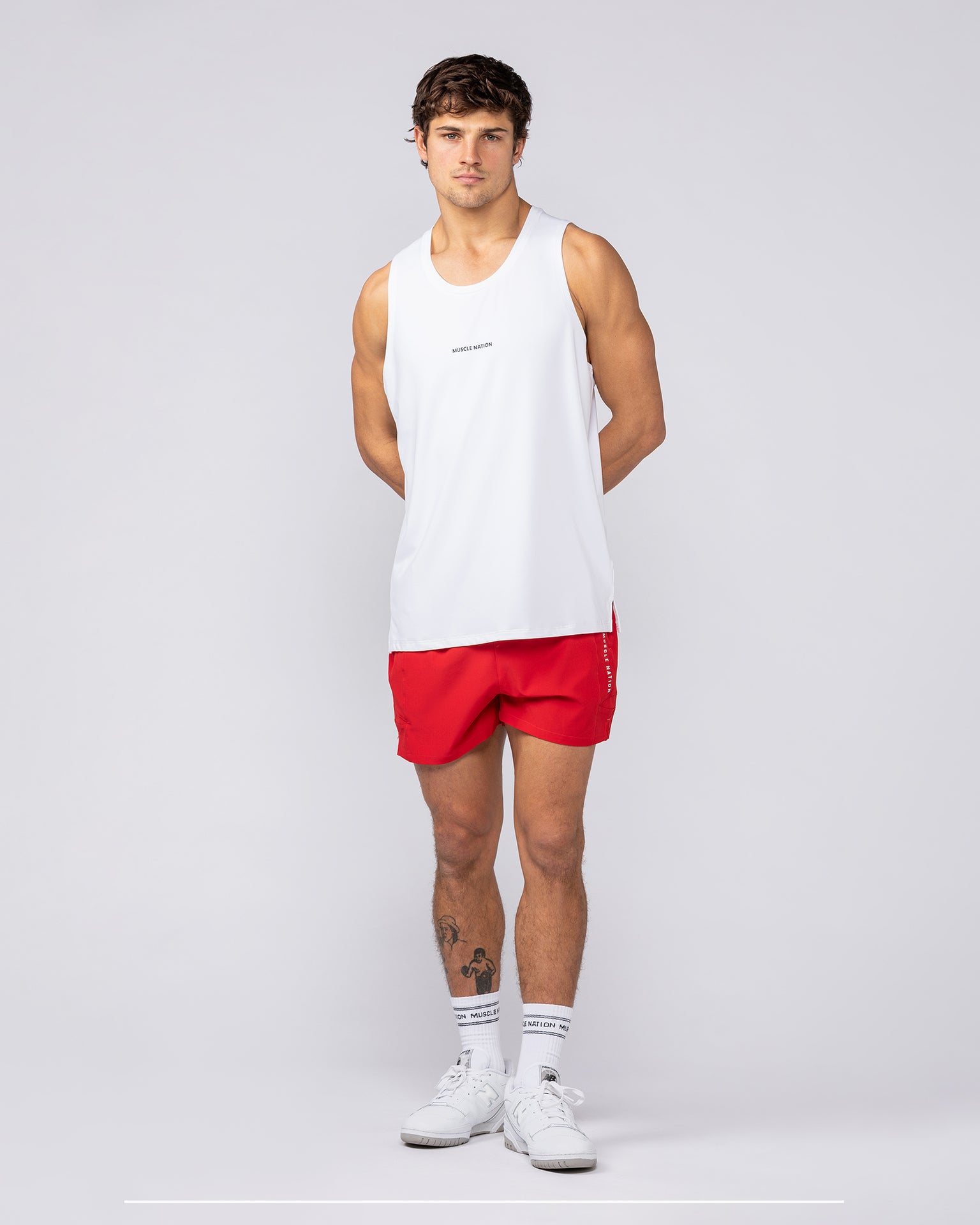 Streamline Training 3" Shorts - Urban Red-Shorts-S-082529URBRD-S-MNAPPRL43371-7-Muscle Nation