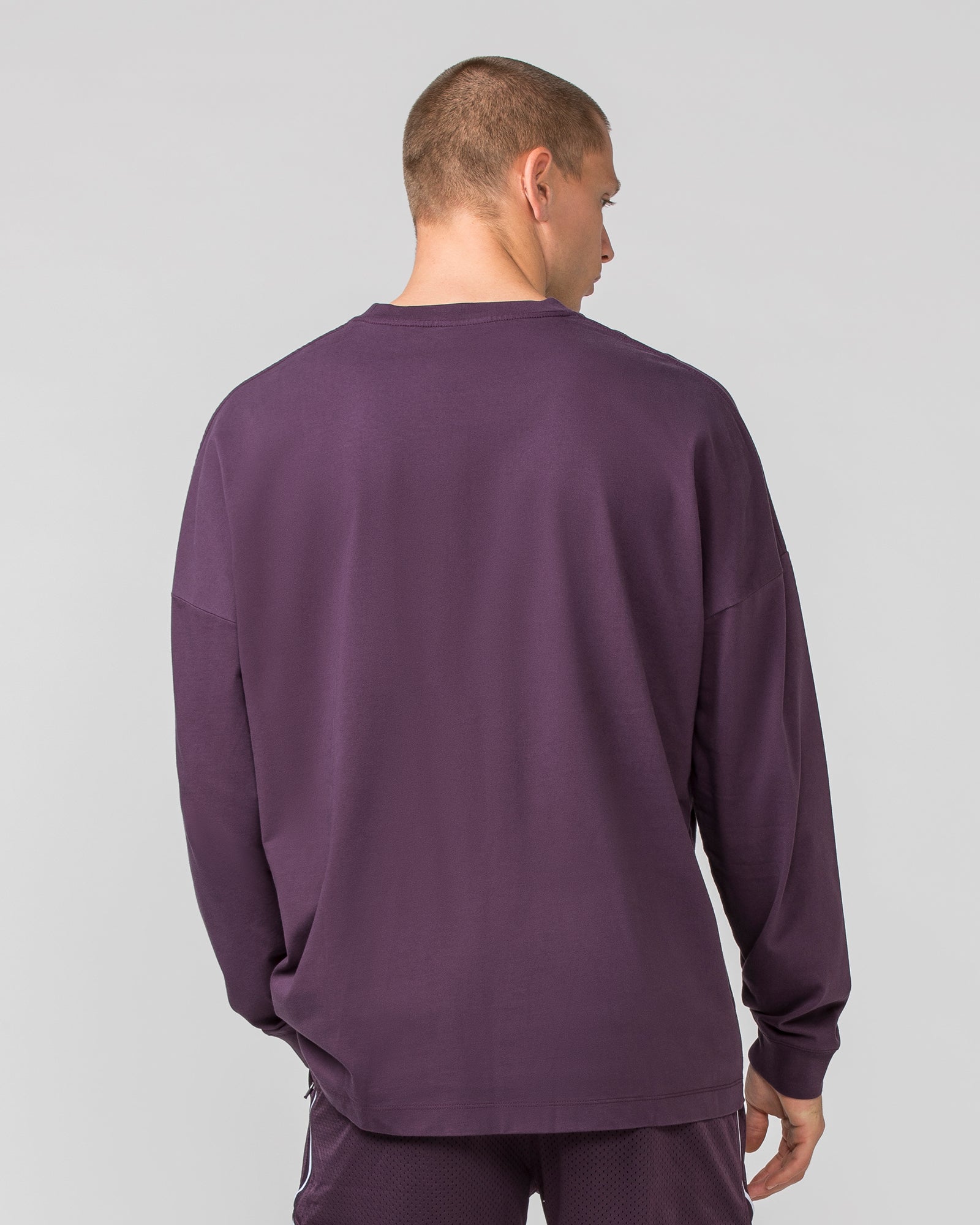 Worldwide Long Sleeve Tee - Midnight Plum