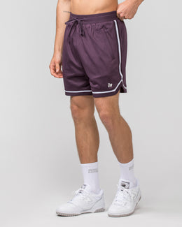 Mens Basketball 5'' Shorts - Midnight Plum