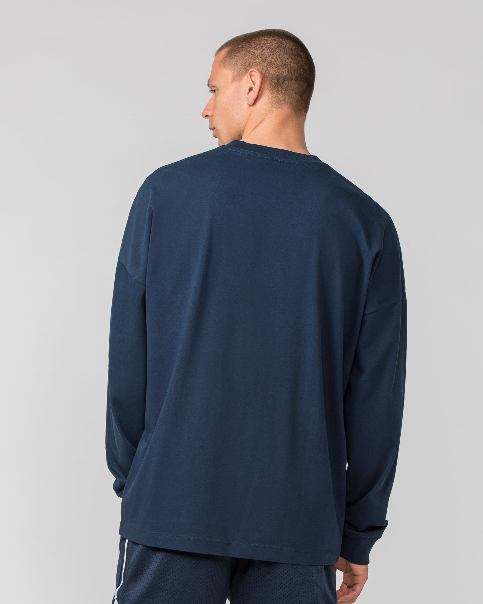 Worldwide Long Sleeve Tee - Navy