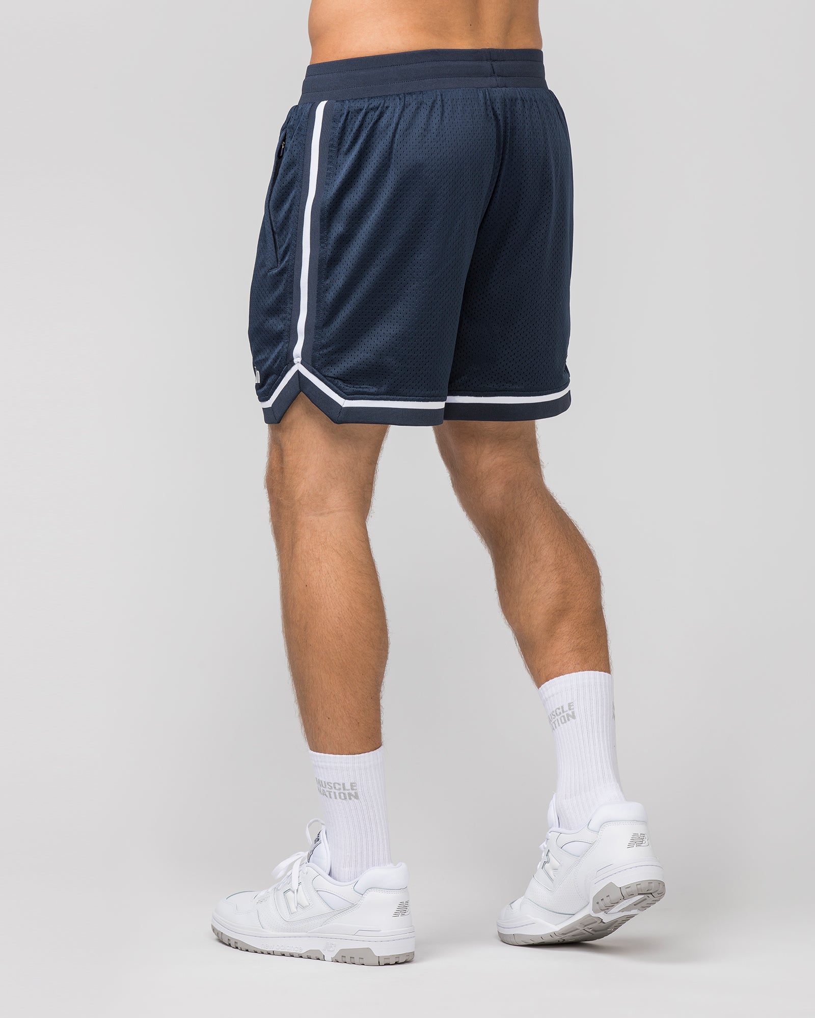 Mens 5 Basketball Shorts Navy