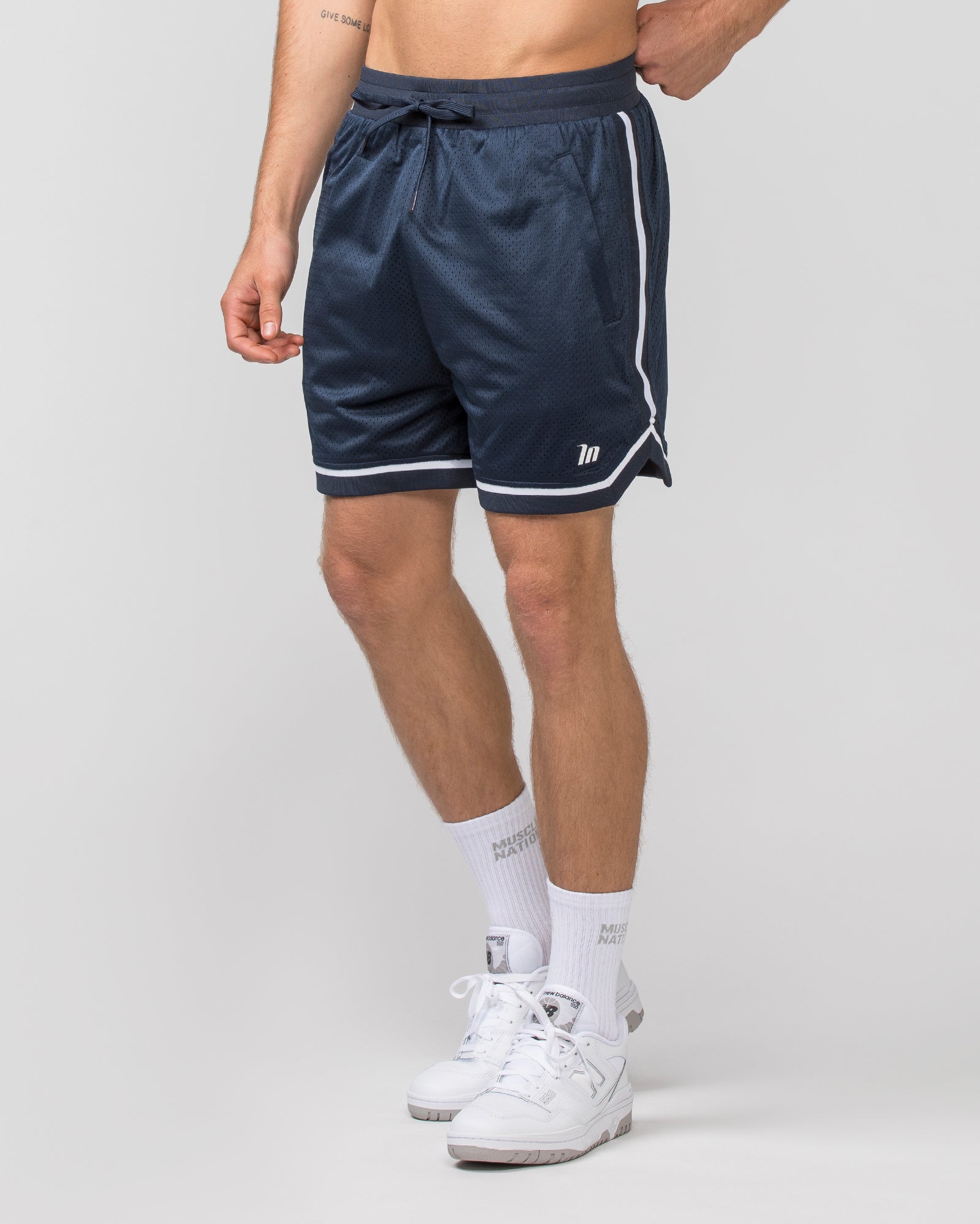 Men's NoLac popular The Nation Dual Mesh Basketball Shorts - Size: XL