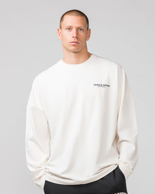 Worldwide Long Sleeve Tee - Travertine-Long Sleeve T-Shirts-S-022443TRAV-S-MNAPPRL30691-1-Muscle Nation