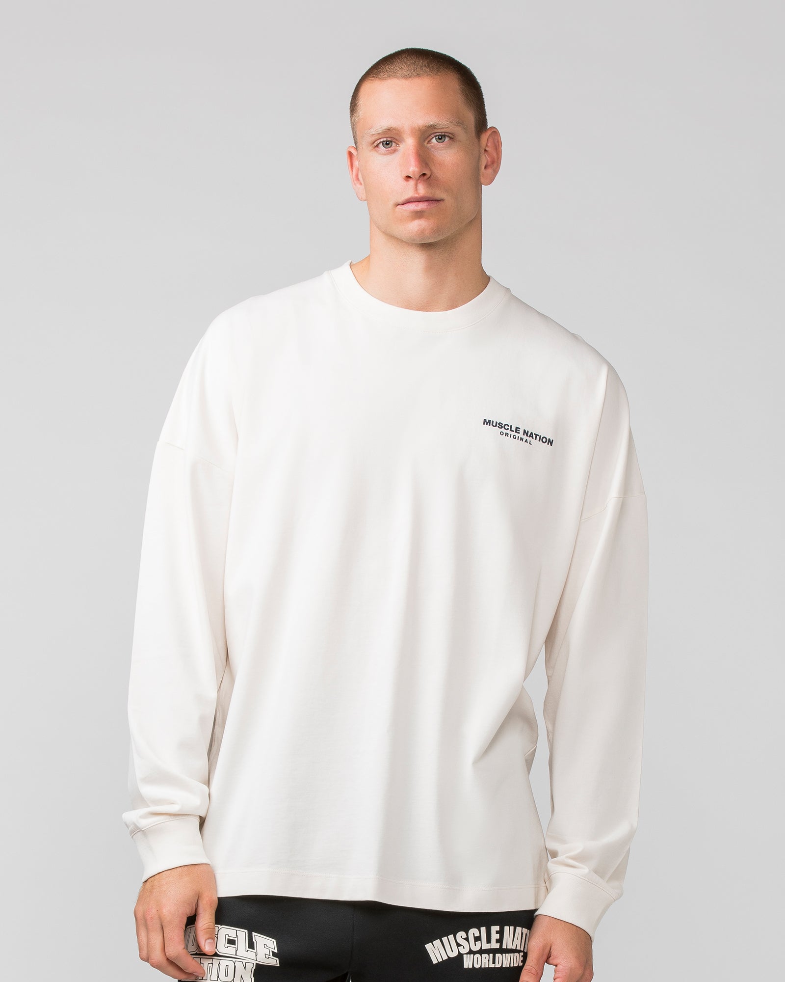 Worldwide Long Sleeve Tee - Travertine