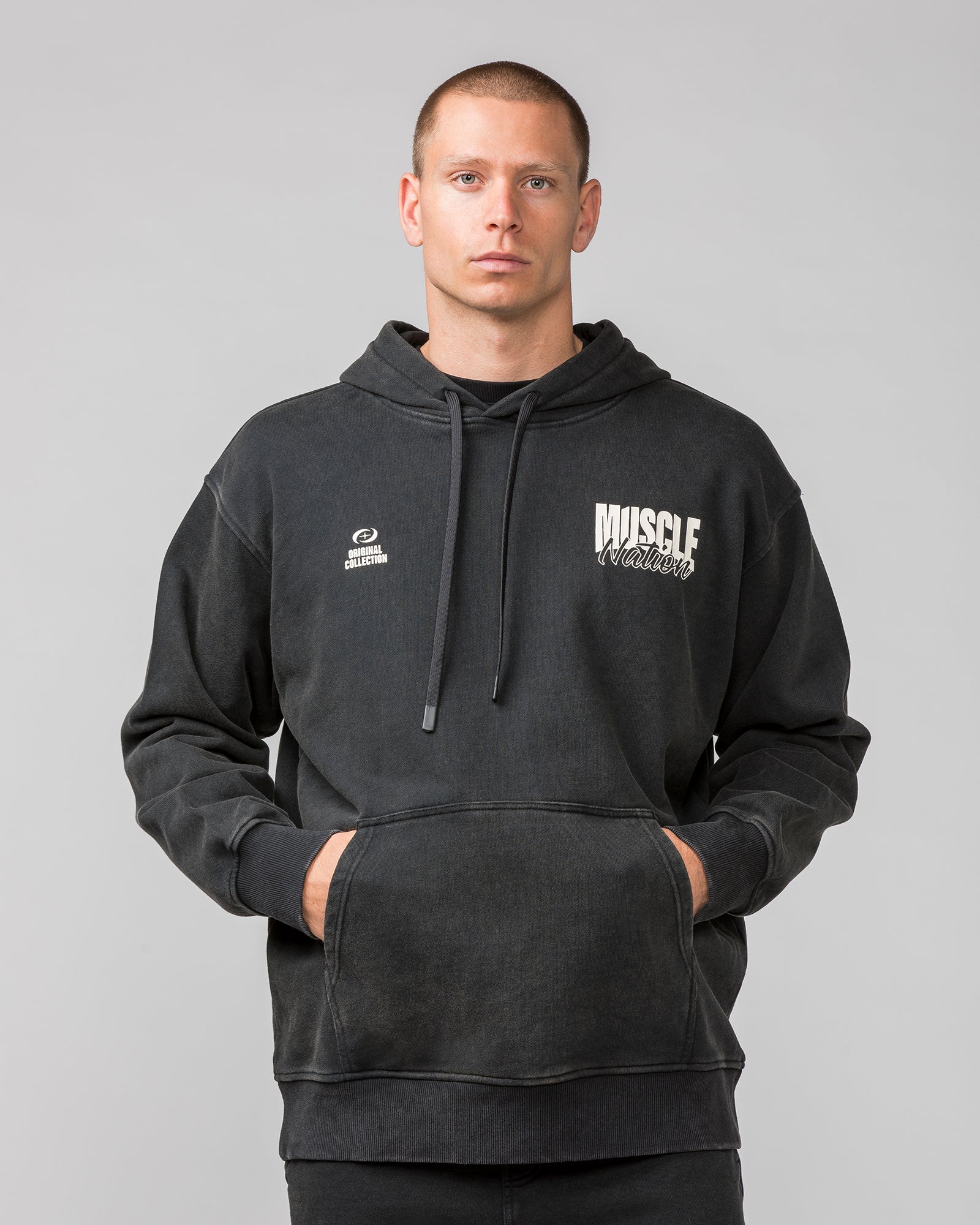 Culture Hoodie - Washed Black