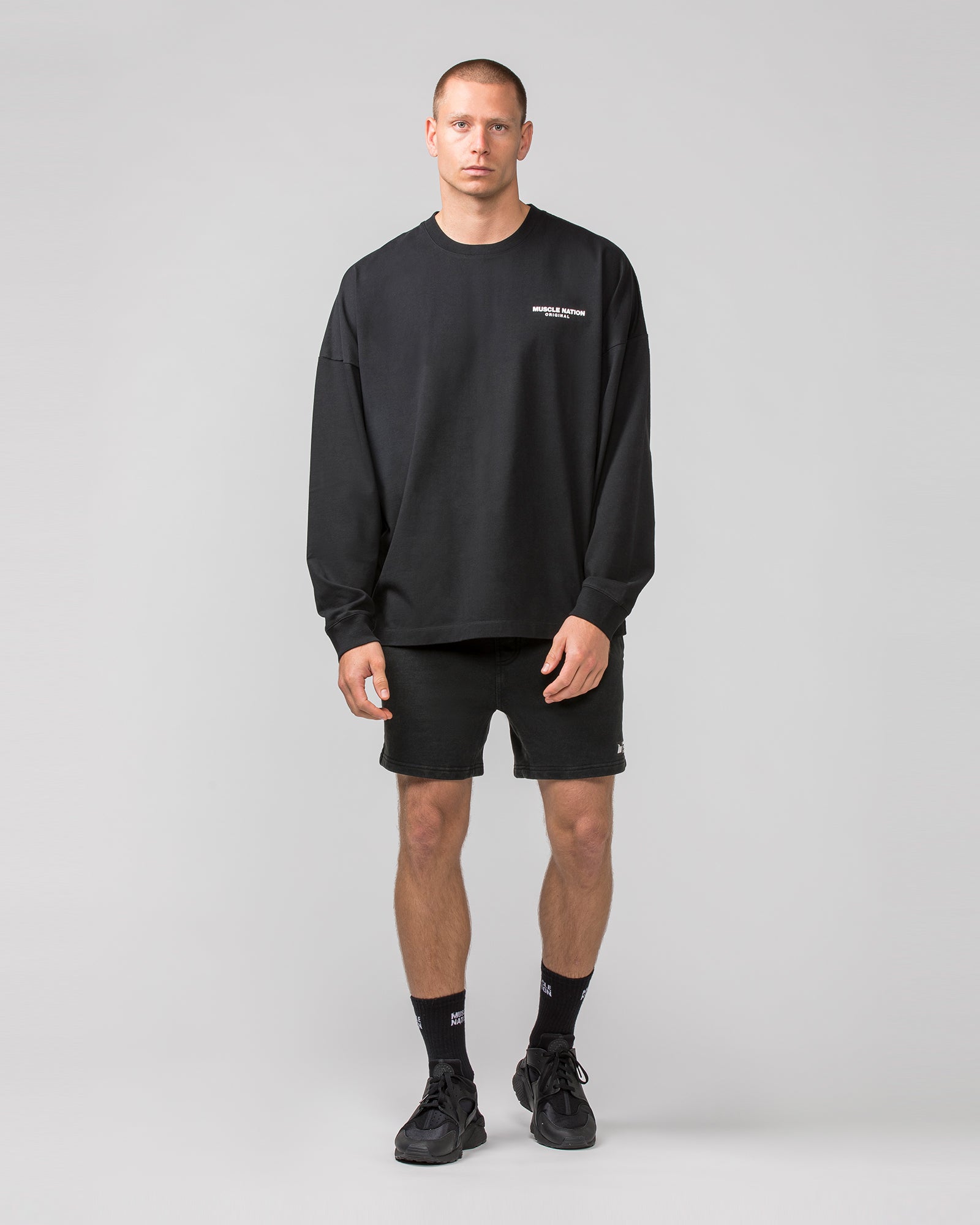 Worldwide Long Sleeve Tee - Black