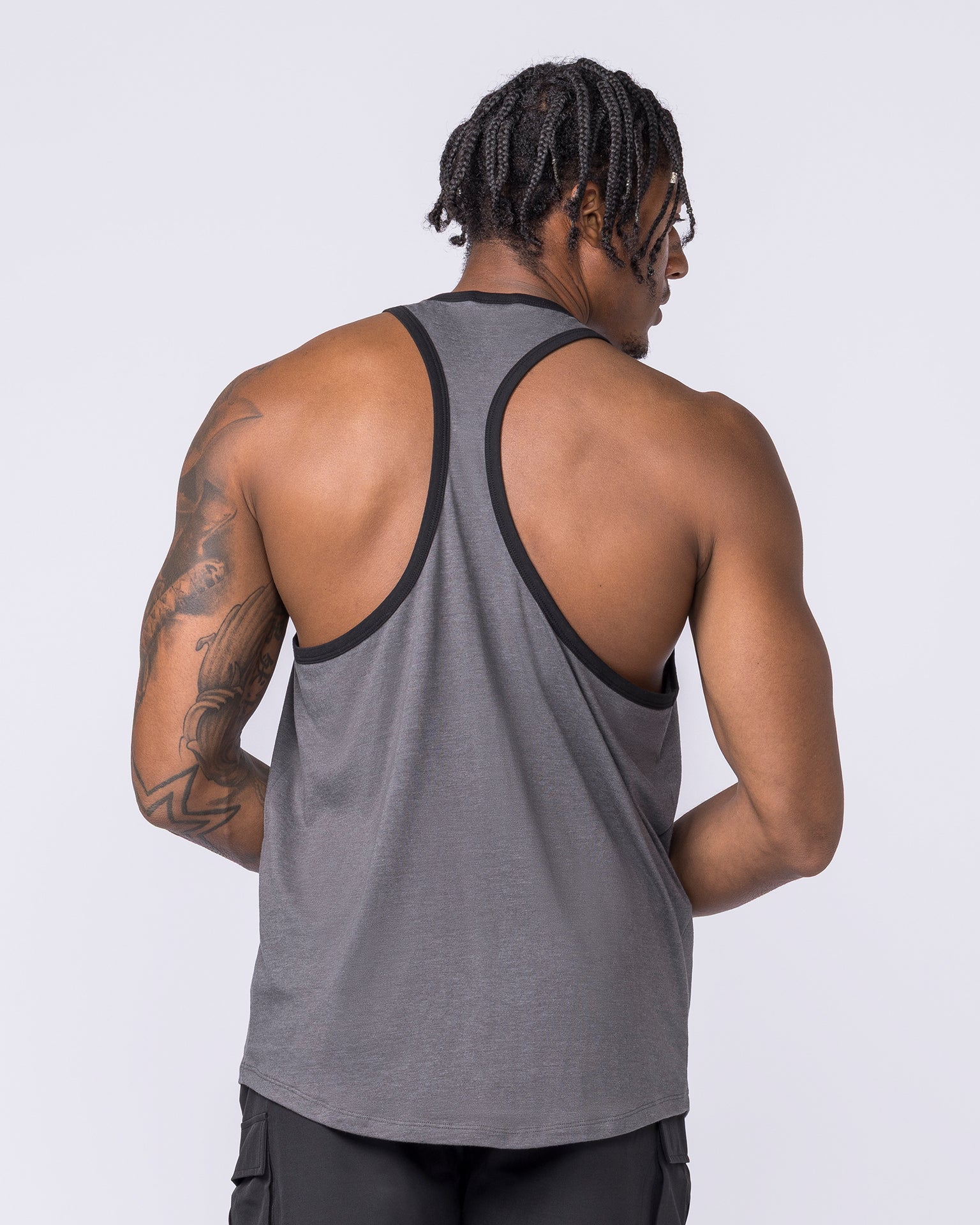 Striker Y Back Singlet - Mid Grey Marl-Singlets & Tanks-S-112363MDGRML-S-MNAPPRL28230-5-Muscle Nation