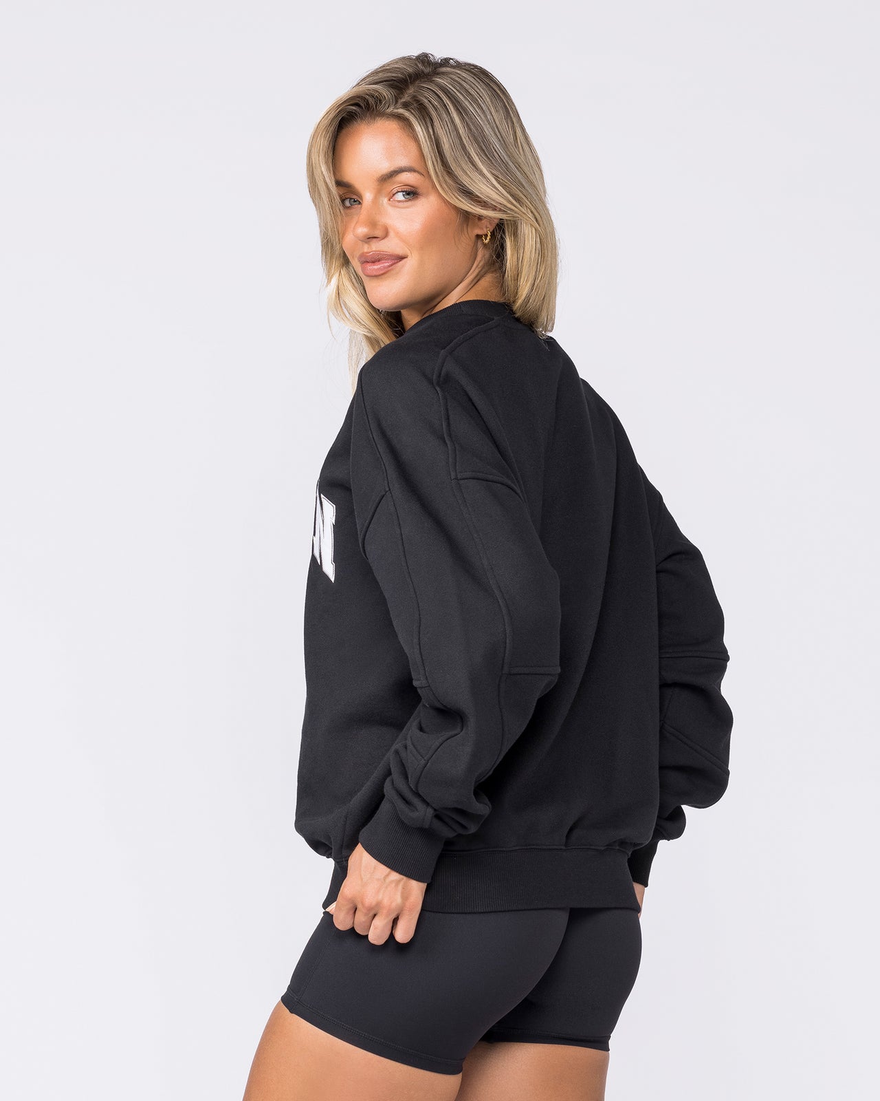 Studio Boxy Pullover - Black-Jumpers & Hoodies-XXS-032620BLK-XXS-MNAPPRL49260-2-Muscle Nation