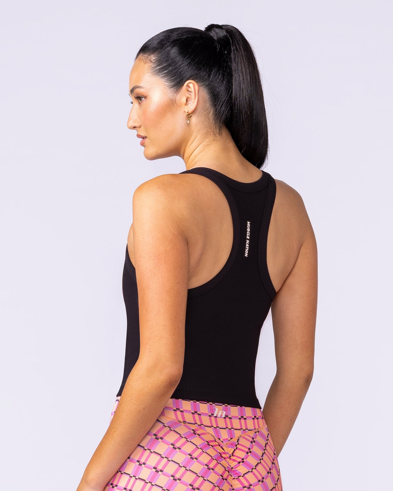 Stunner Rib Bra Tank - Black-Singlets & Tanks-XXS-112510BLK-XXS-MNAPPRL46601-2-Muscle Nation