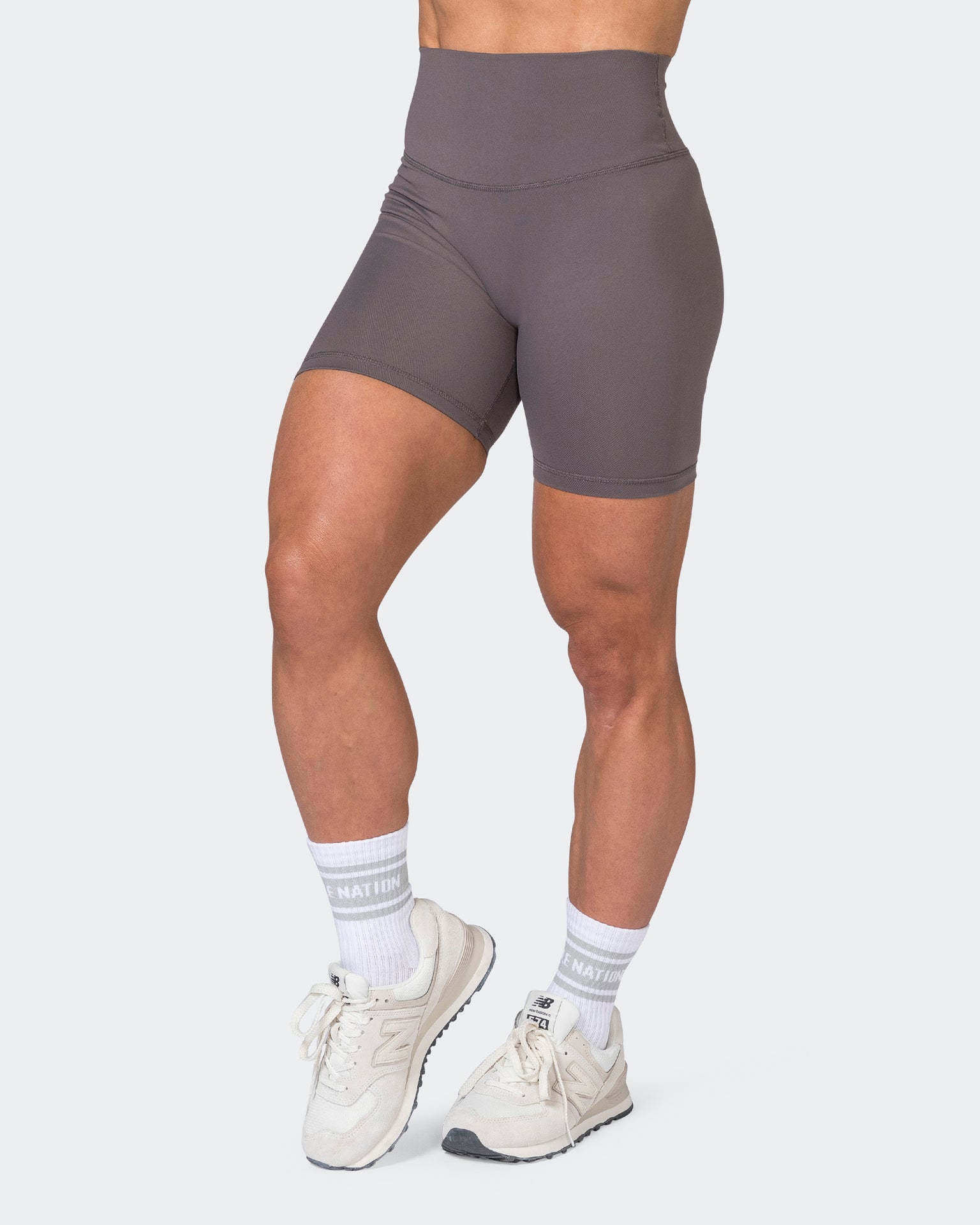 Ultra Signature Bike Shorts - Peppercorn-Shorts-XXS-052305PPCRN-XXS-MNAPPRL24612-3-Muscle Nation