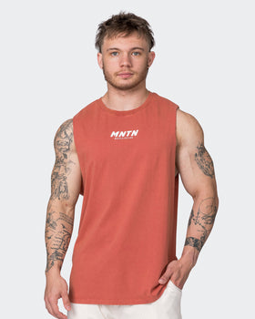 MNTN Vintage Tank - Washed Dusty Red