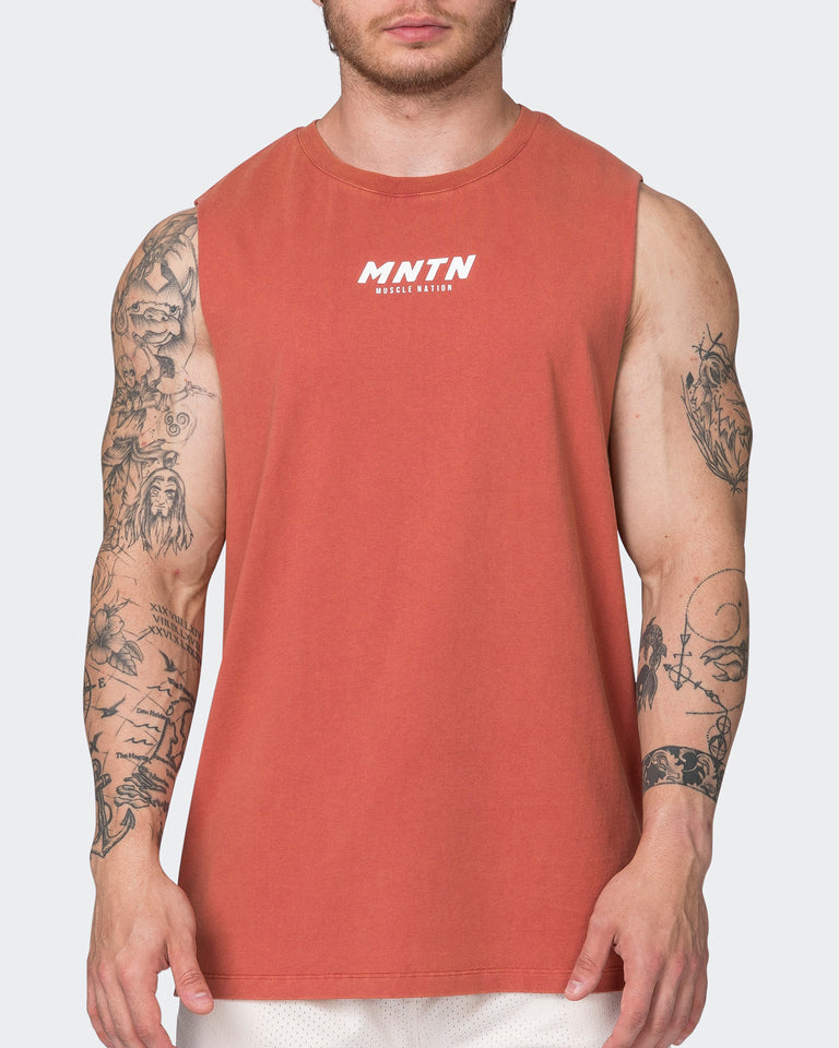 MNTN Vintage Tank - Washed Dusty Red