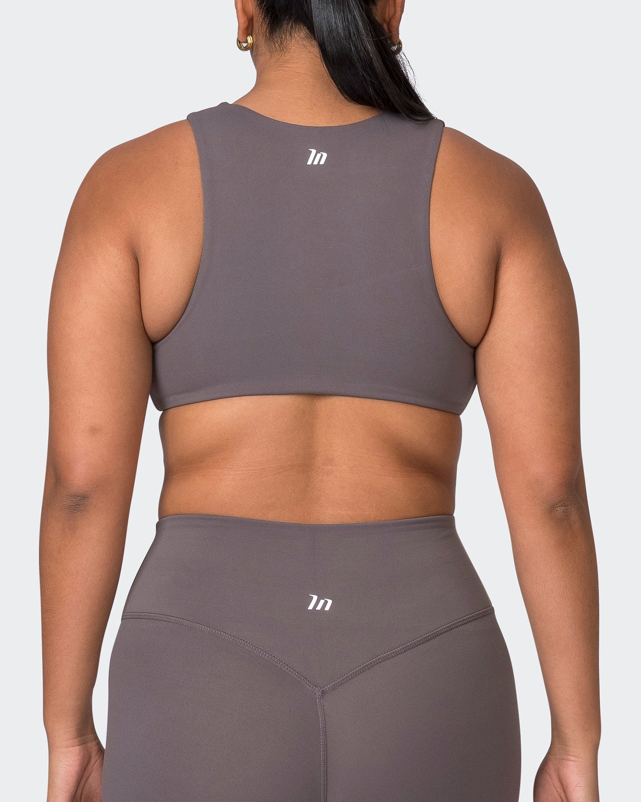 Pulse Bralette Peppercorn - Muscle Nation women's bralette, view 6