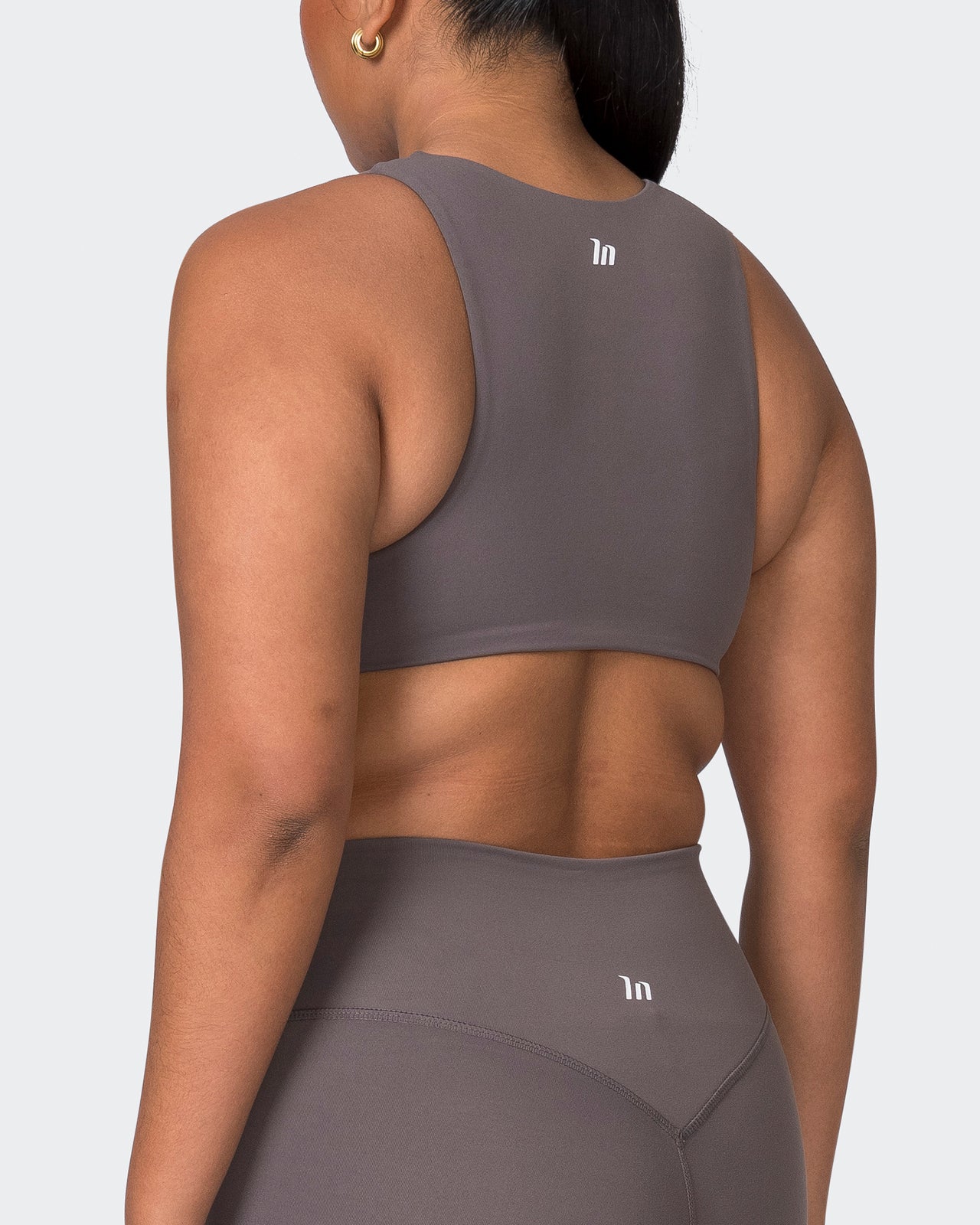 Pulse Bralette Peppercorn - Muscle Nation women's bralette, view 5