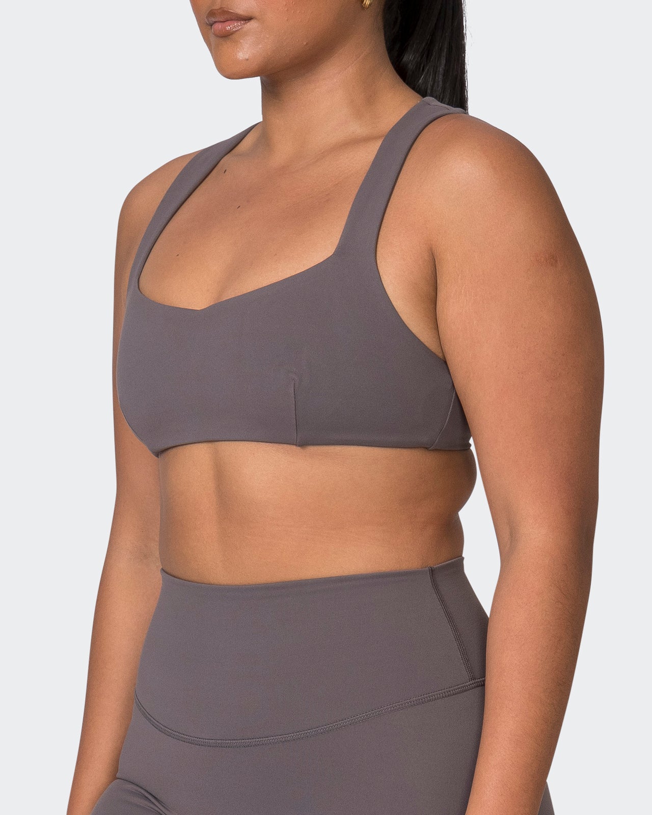 Pulse Bralette Peppercorn - Muscle Nation women's bralette, view 3