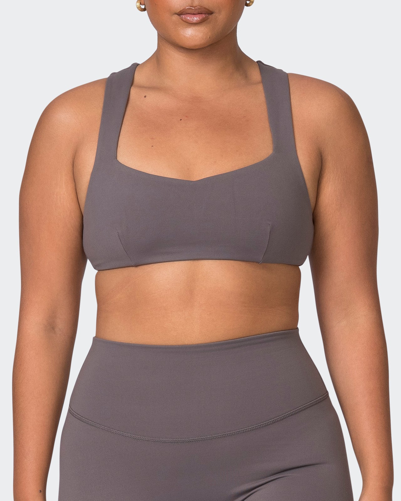 Pulse Bralette Peppercorn - Muscle Nation women's bralette, view 2