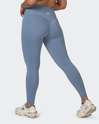Ultra Signature Ankle Length Leggings - Stone Blue-Leggings-XXS-052304STNBLU-XXS-MNAPPRL24567-1-Muscle Nation