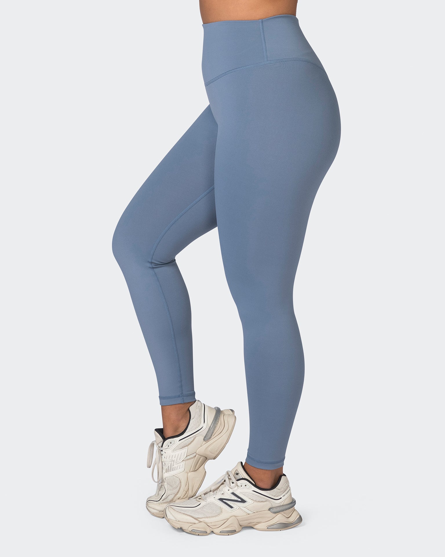 Ultra Signature Ankle Length Leggings - Stone Blue-Leggings-XXS-052304STNBLU-XXS-MNAPPRL24567-4-Muscle Nation