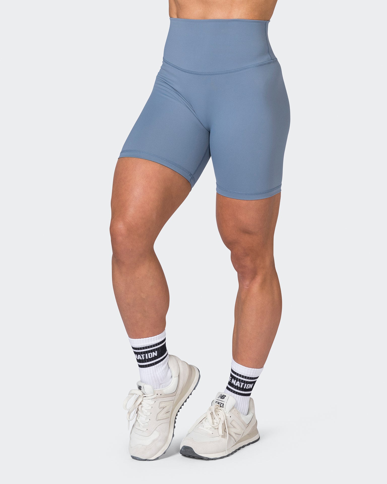 Ultra Signature Bike Shorts - Stone Blue-Shorts-XXS-052305STNBLU-XXS-MNAPPRL24621-3-Muscle Nation