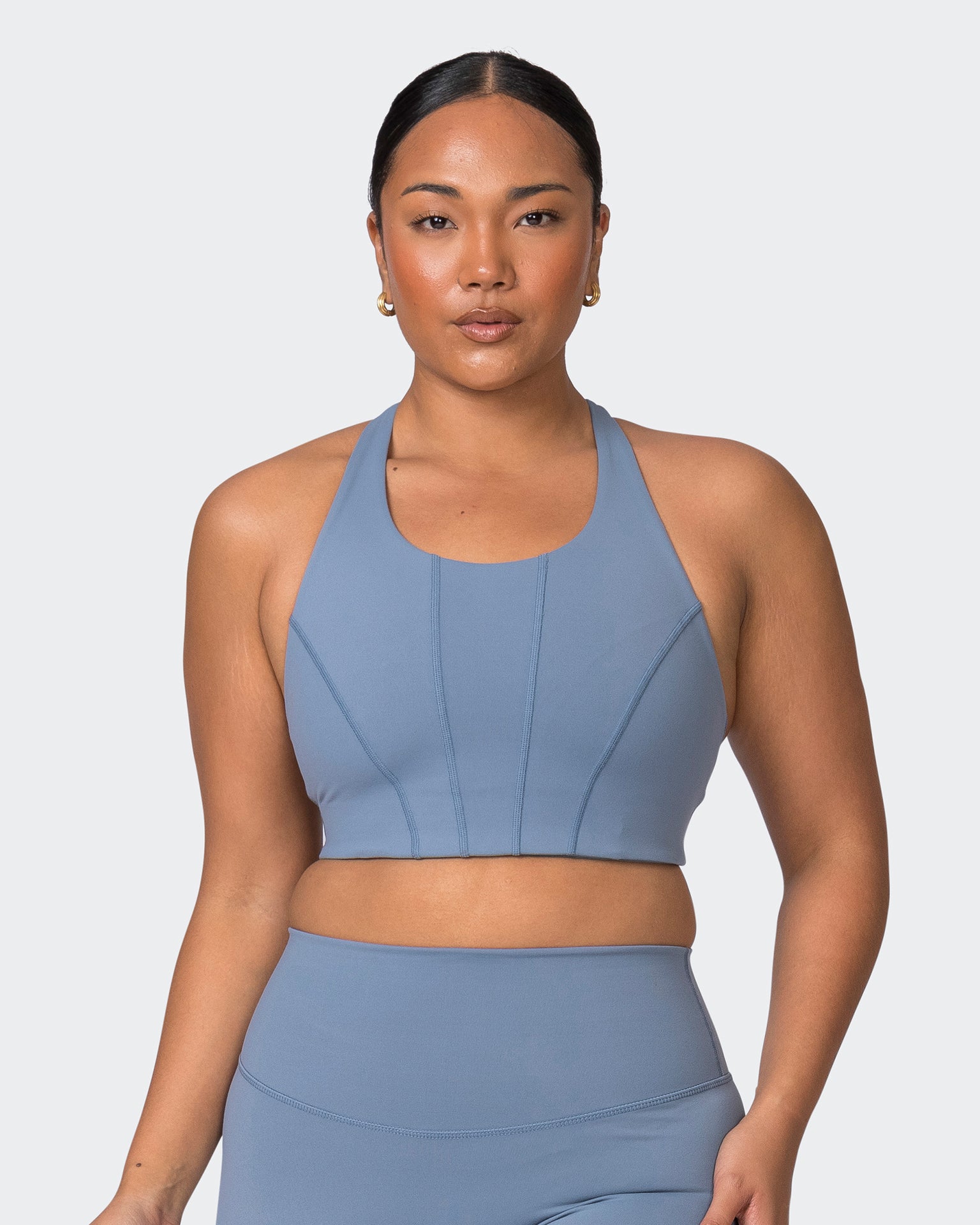 Snatched Bra - Stone Blue-Sports Bras-XS-052301STNBLU-XS-MNAPPRL24396-1-Muscle Nation