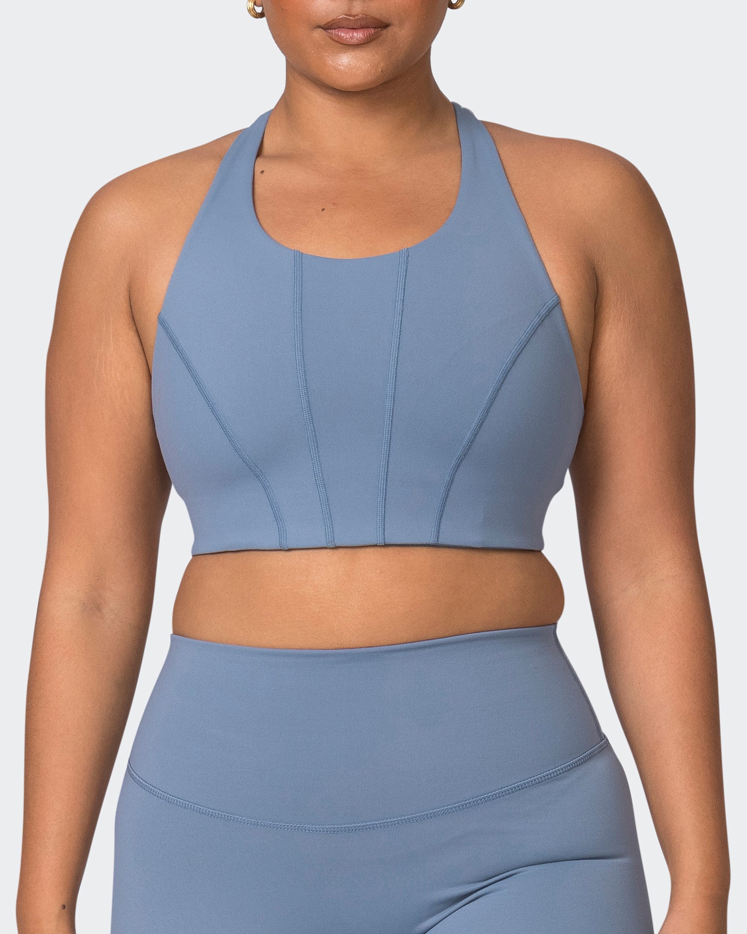 Snatched Bra - Stone Blue-Sports Bras-XS-052301STNBLU-XS-MNAPPRL24396-2-Muscle Nation