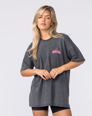 Surge Oversized Vintage Tee - Washed Black-T-Shirts-XXS-032627WSHBLK-XXS-MNAPPRL49314-2-Muscle Nation