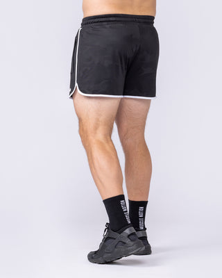 Tech Camo Retro Shorts - Black Camo-Shorts-S-112550BLKCAMO-S-MNAPPRL47125-2-Muscle Nation