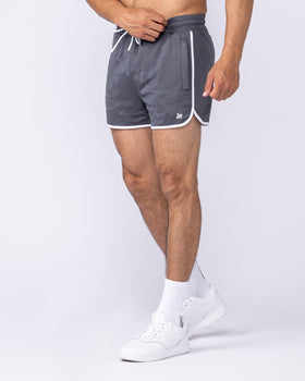 Tech Camo Retro Shorts - Dark Grey Camo-Shorts-S-112550DGRYCAMO-S-MNAPPRL47118-1-Muscle Nation