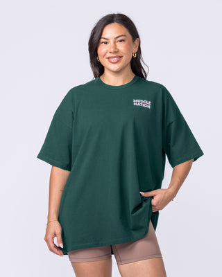 Lifestyle Club Oversized Tee - Sporting Green-T-Shirts-XXS-012620SPTGRN-XXS-MNAPPRL48814-2-Muscle Nation