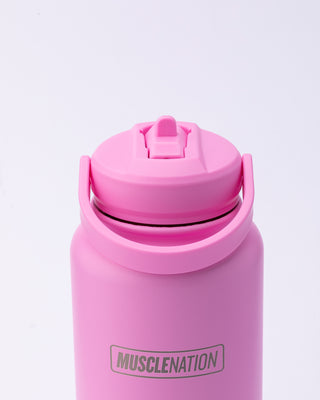 1L Insulated Water Bottle - Pink Frosting-Shakers & Bottles-Pink Frosting-AC022493PNKFRST-ONE-MNAPPRL31239-2-Muscle Nation