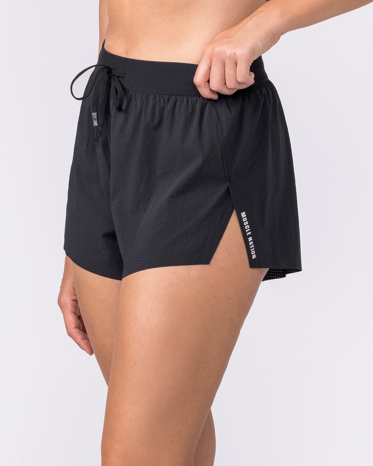 Tempo 3" Run Shorts - Black-Shorts-XXS-032650BLK-XXS-MNAPPRL49350-5-Muscle Nation
