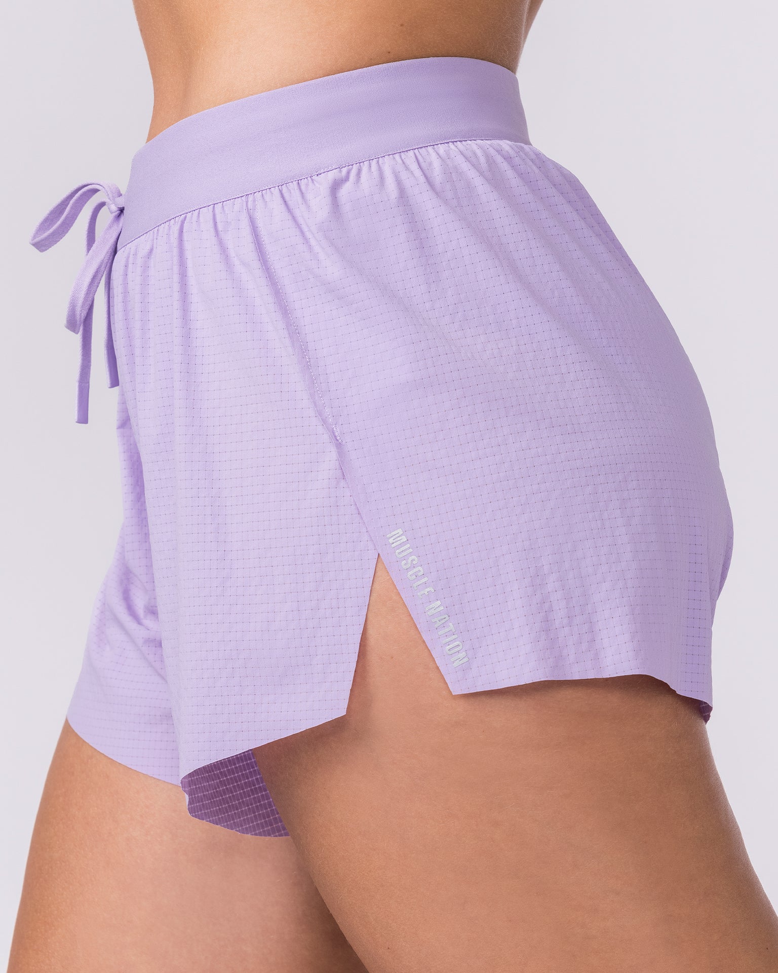 Tempo 3" Run Shorts - Lavender-Shorts-XXS-032650LAV-XXS-MNAPPRL49359-6-Muscle Nation