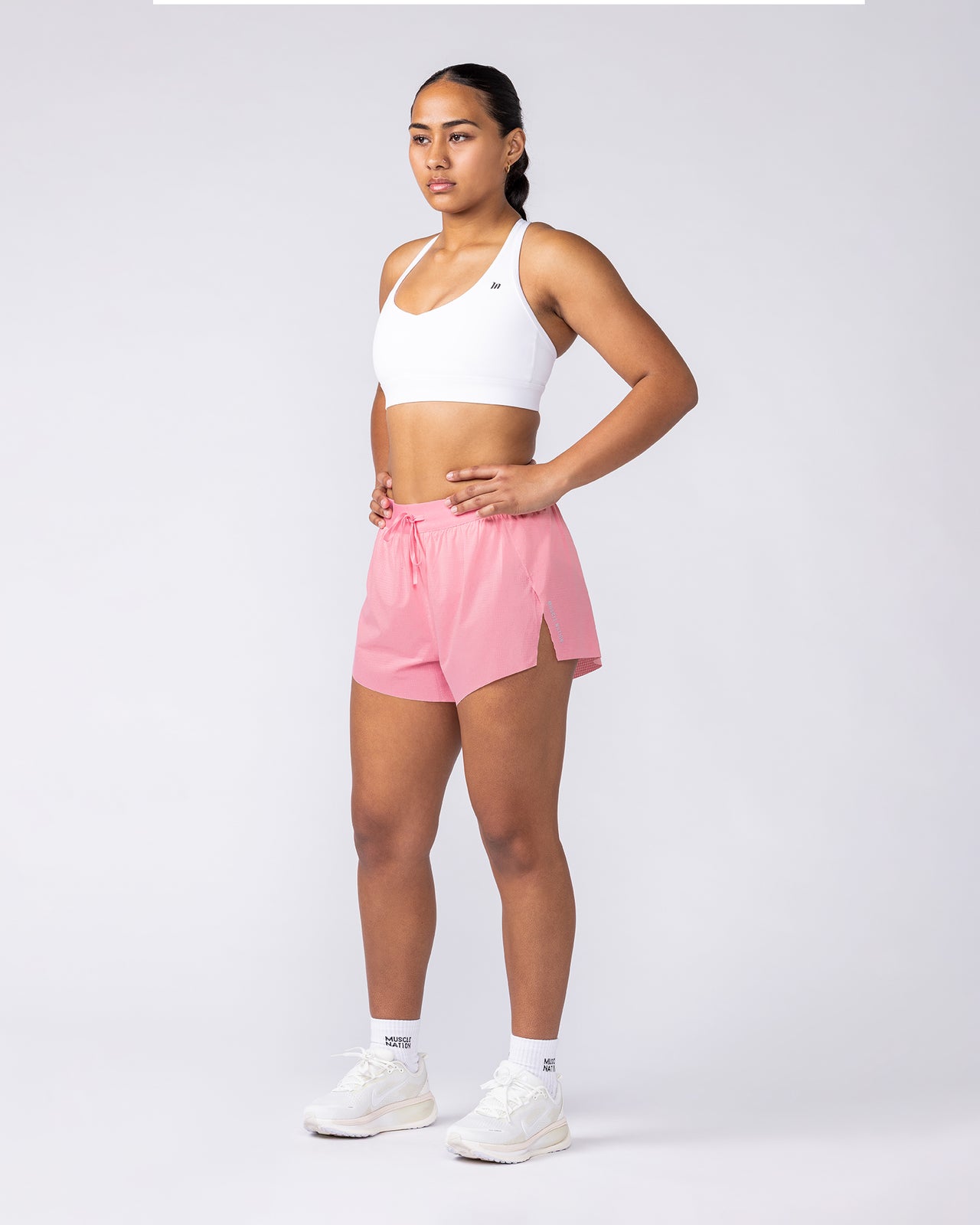 Tempo 3" Run Shorts - Pink Icing