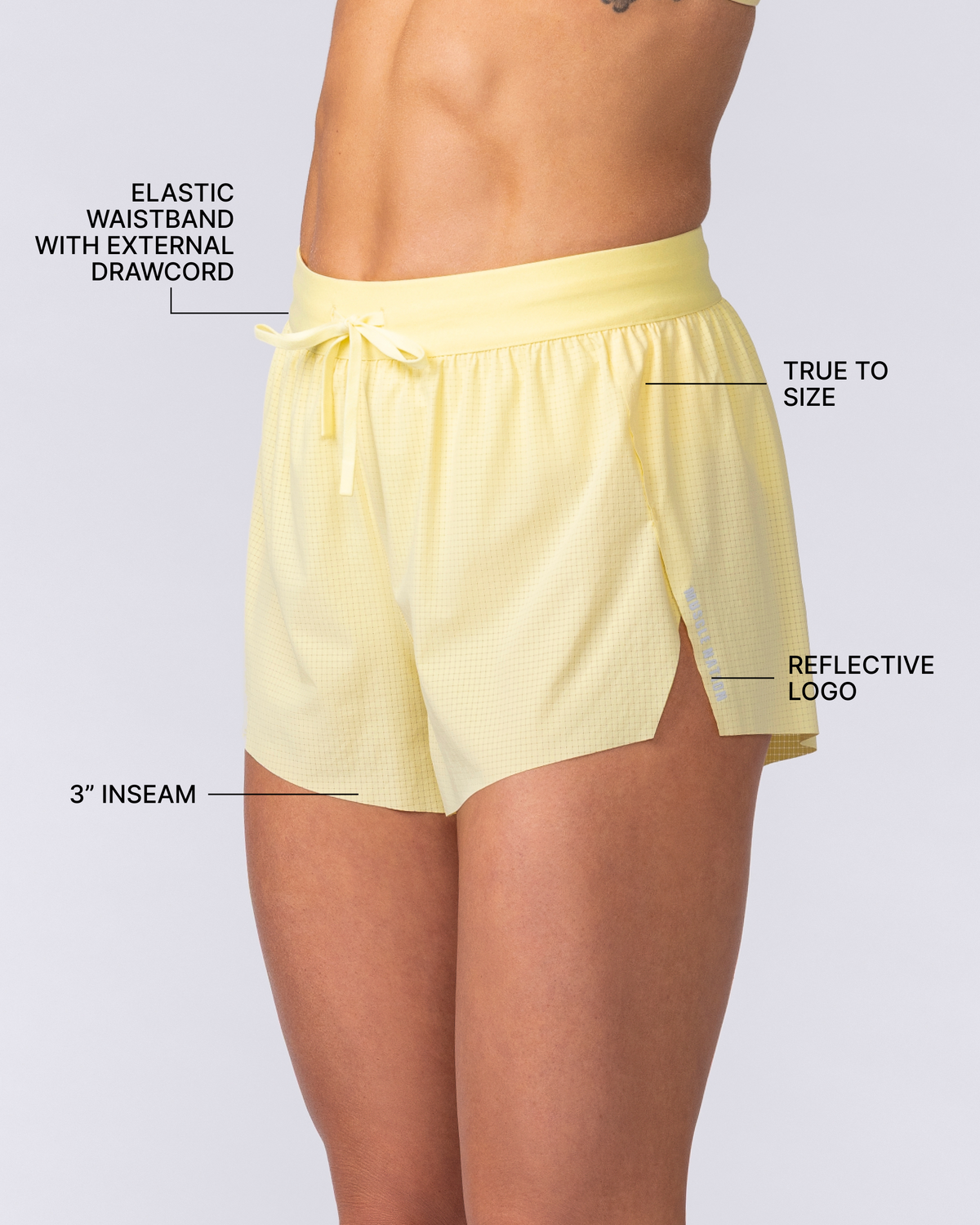 Tempo 3" Run Shorts - Zesty Lemon