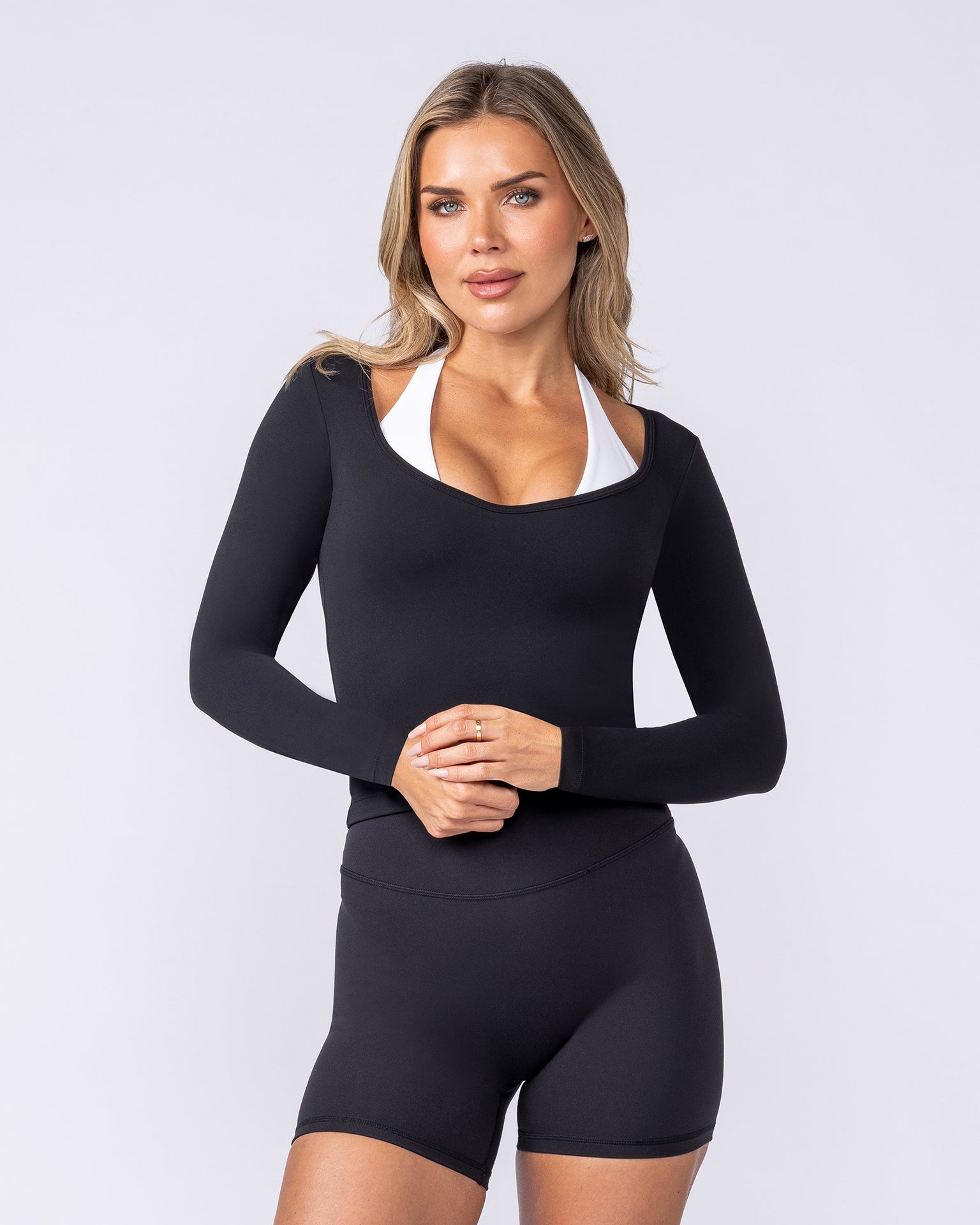 Tempo Long Sleeve Top - Black