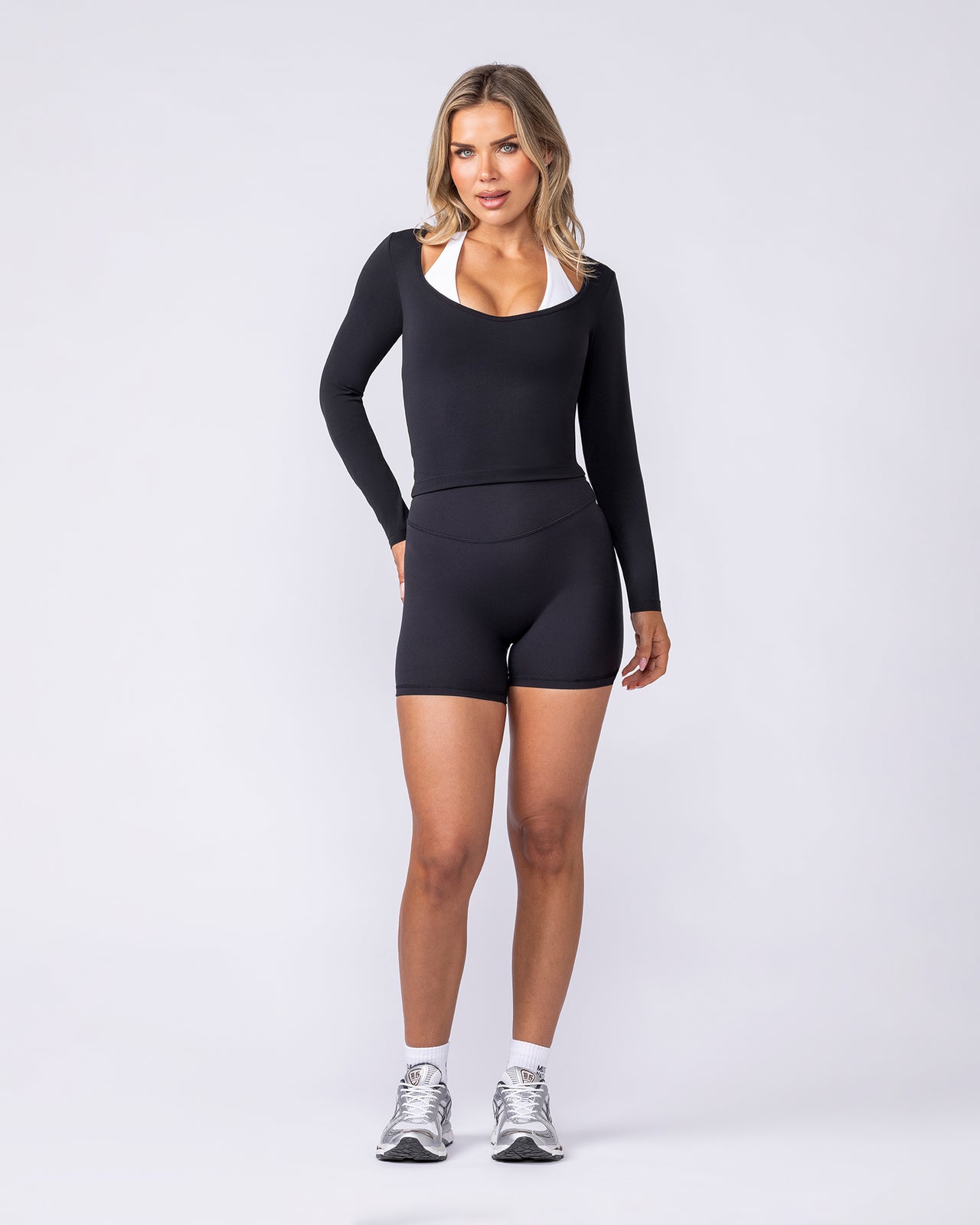 Tempo Long Sleeve Top - Black