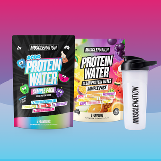 Protein Water Sample Pack-Clear / Black-1-Muscle Nation