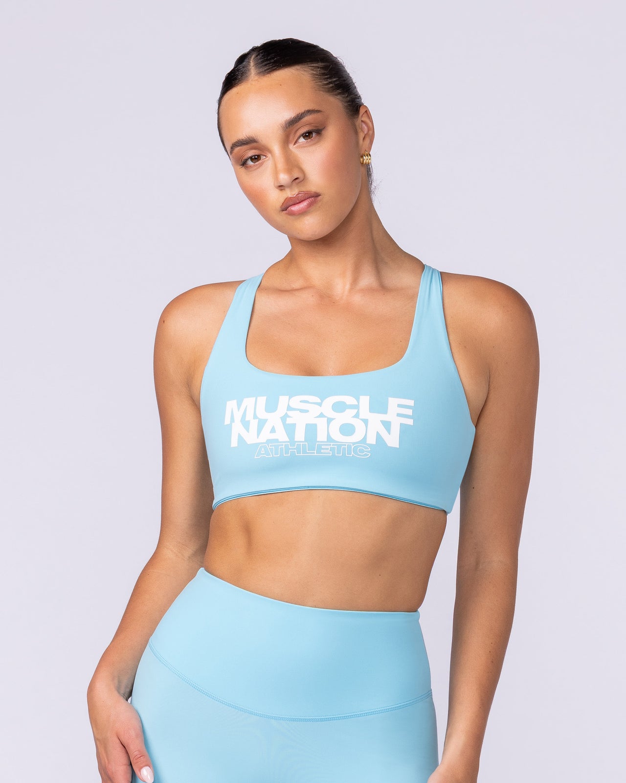 Traction Bra - Lagoon-Sports Bras-XXS-1125105LGN-XXS-MNAPPRL46646-2-Muscle Nation