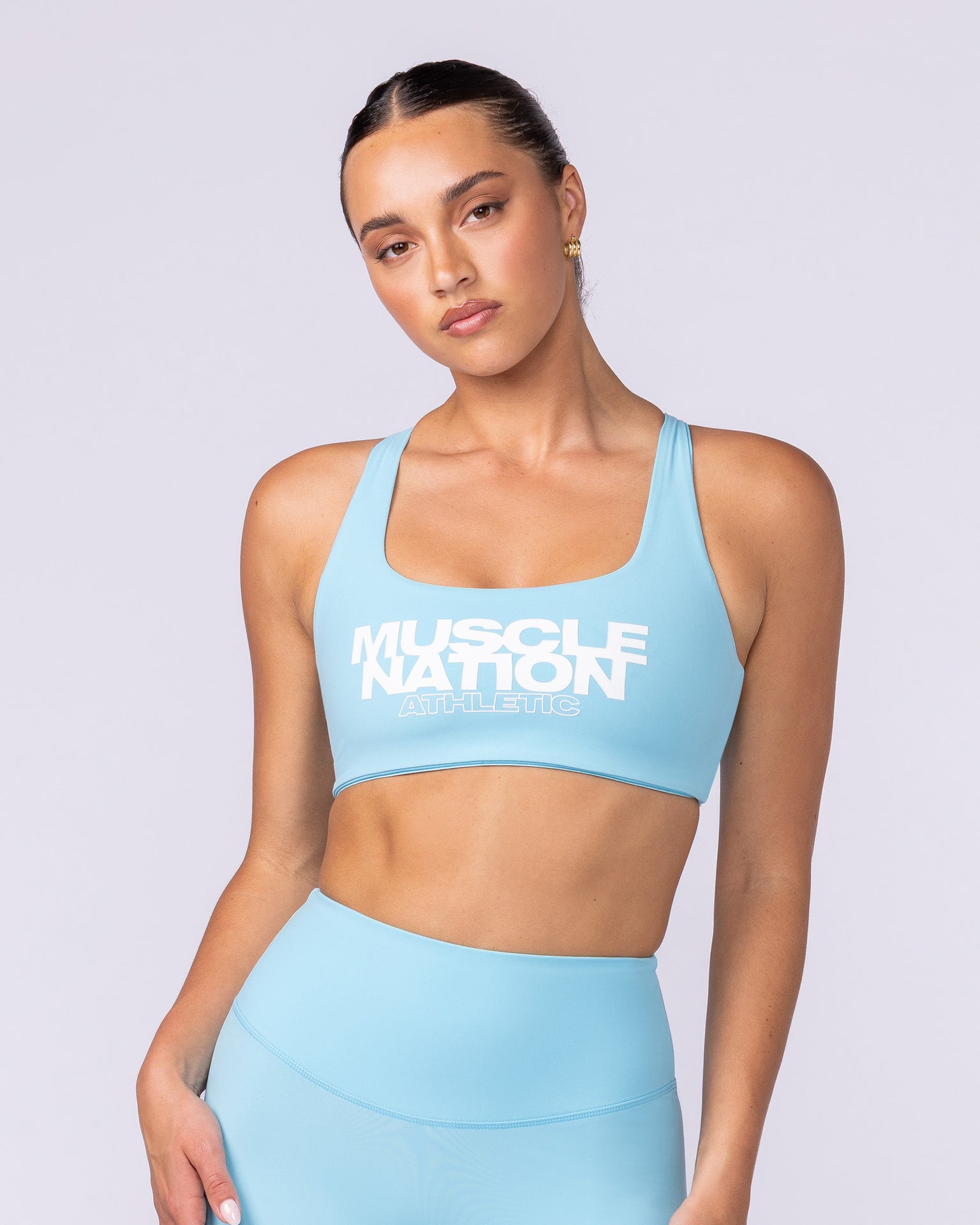 Traction Bra - Lagoon-Sports Bras-XXS-1125105LGN-XXS-MNAPPRL46646-2-Muscle Nation