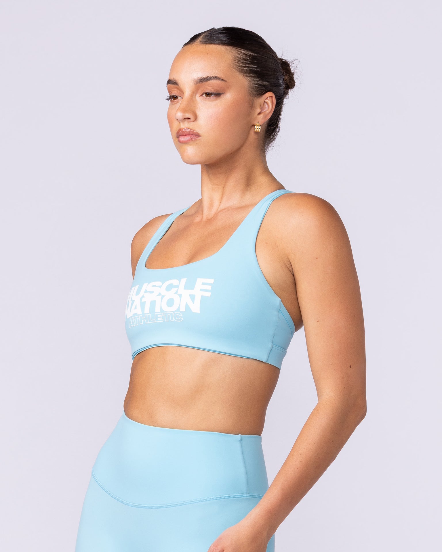 Traction Bra - Lagoon-Sports Bras-XXS-1125105LGN-XXS-MNAPPRL46646-4-Muscle Nation