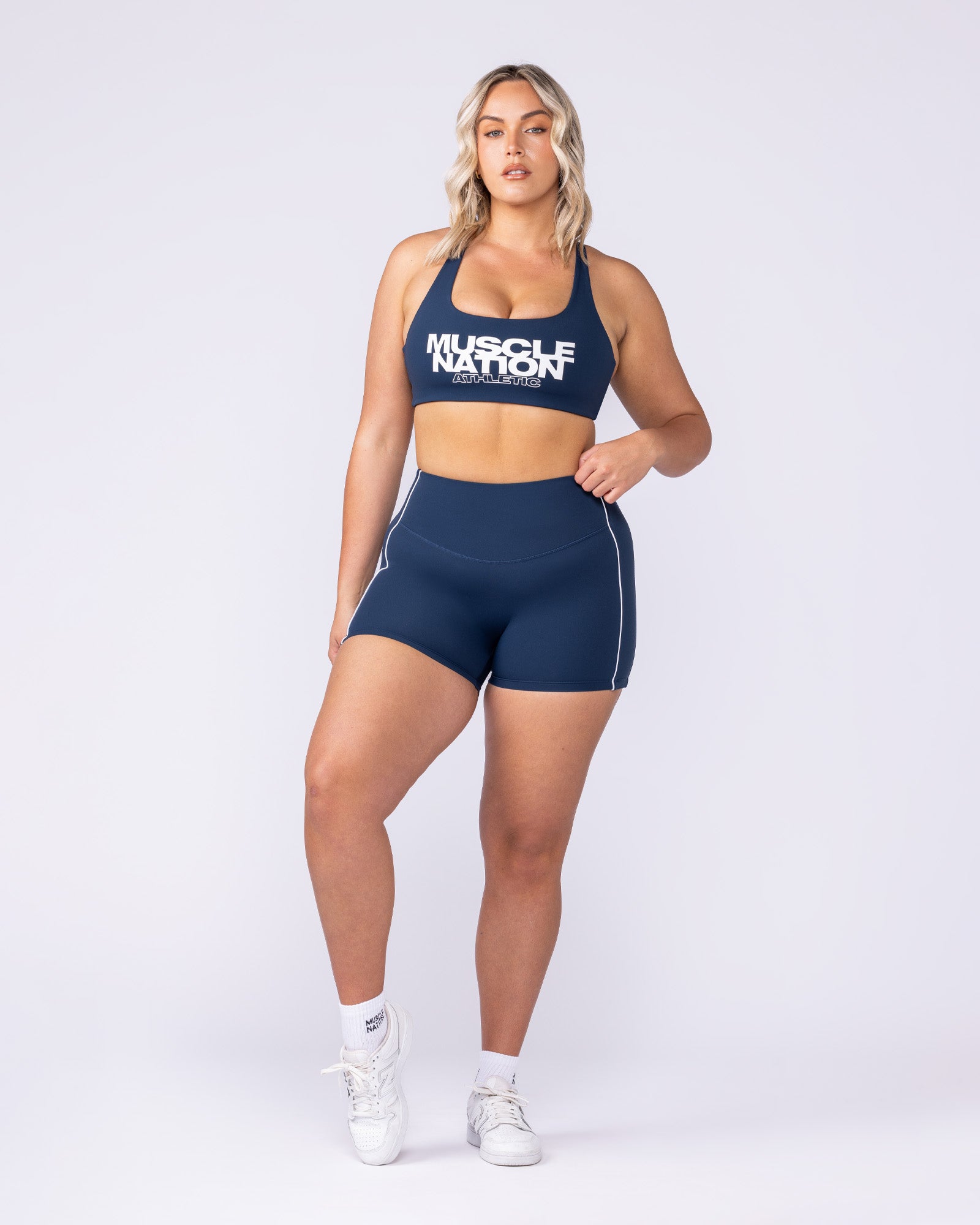 Traction Bra - Navy-Sports Bras-XXS-1125105NAVY-XXS-MNAPPRL46655-6-Muscle Nation